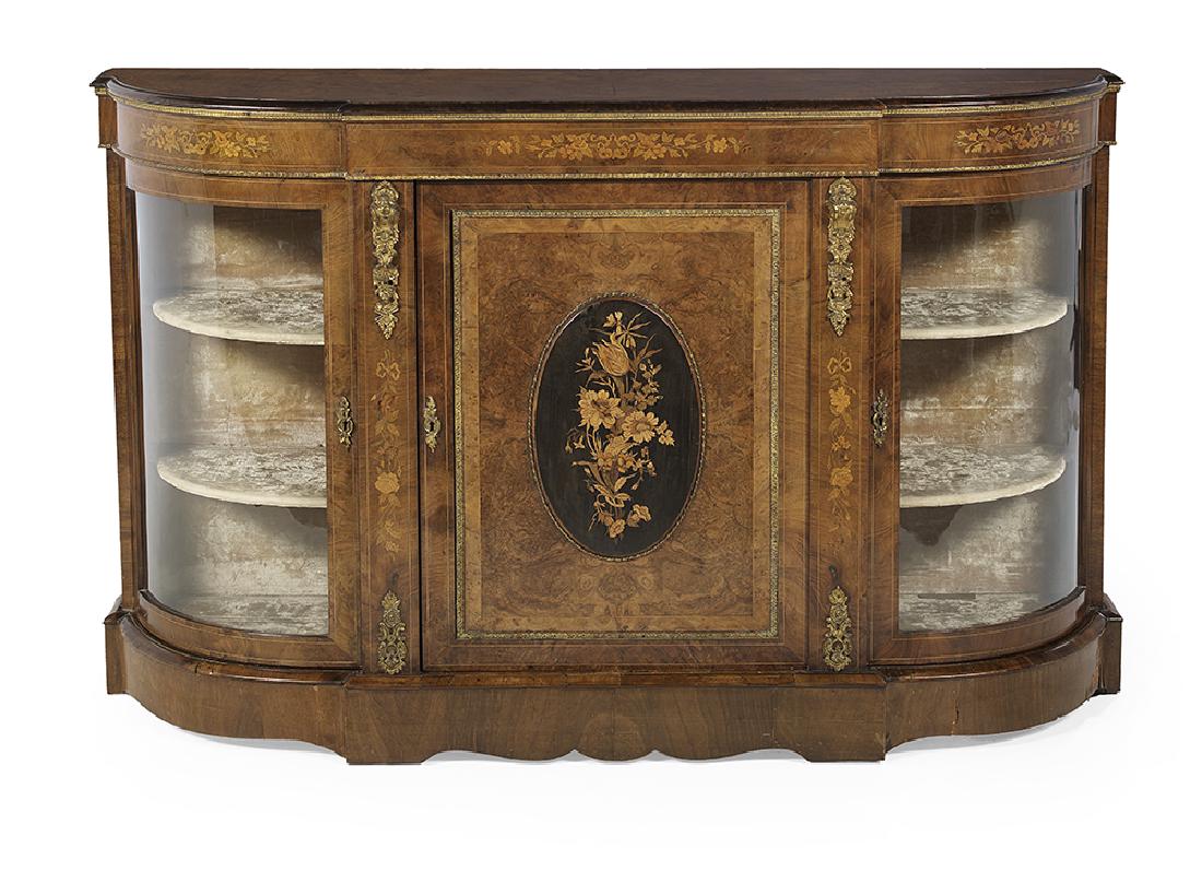 Victorian Walnut Parlor Cabinet (1 of 4)