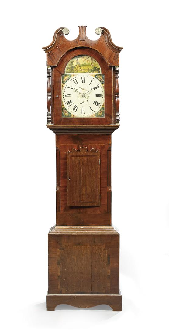 George III Mahogany and Oak Tall Case Clock (1 of 2)