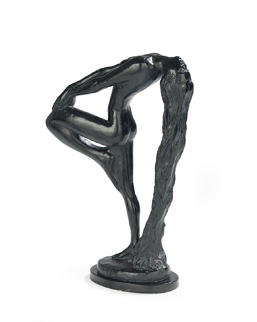 American Plaster Figure of "Sultry Awakening" (1 of 3)