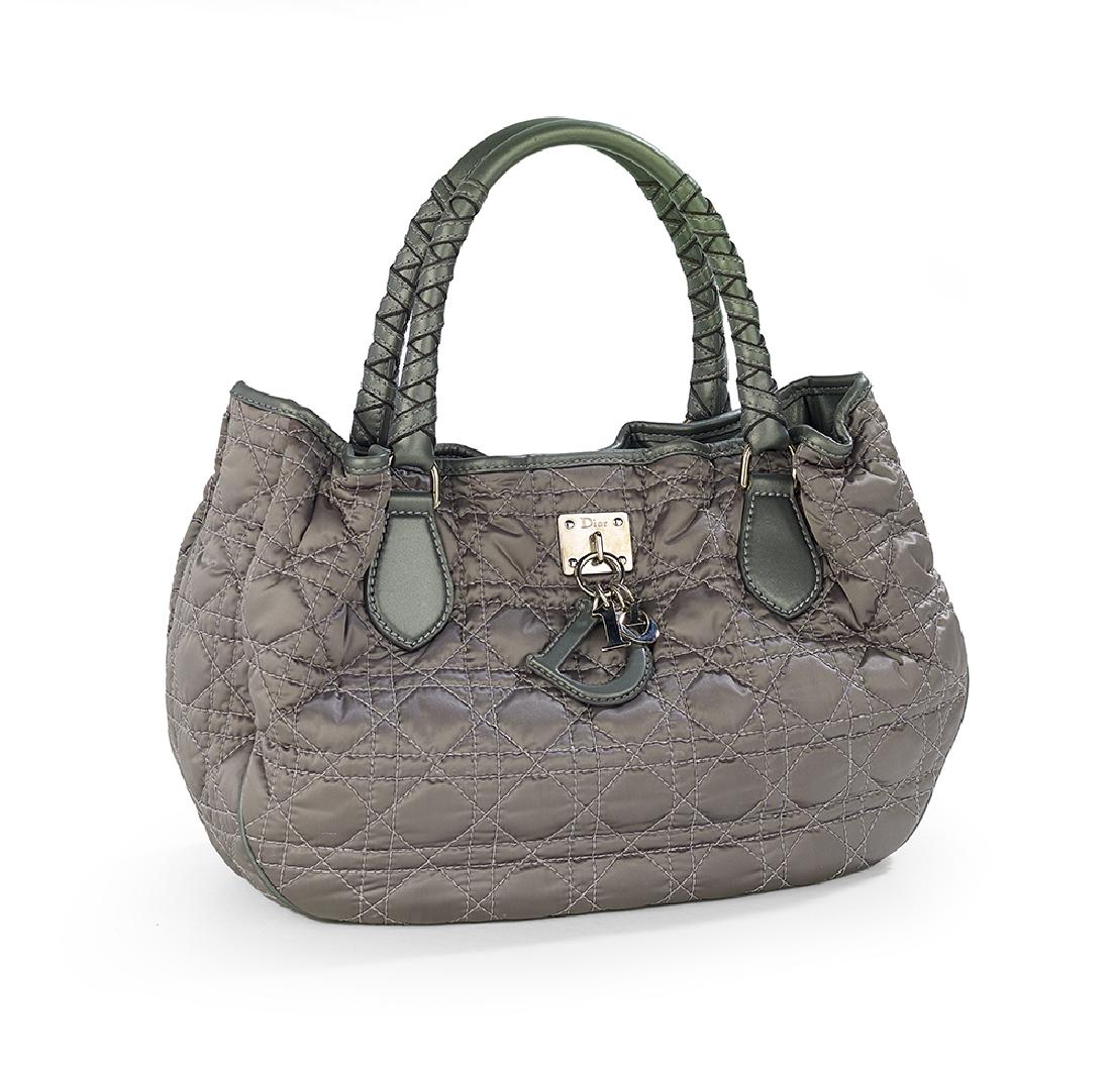 Christian Dior Satin and Lambskin "Charming Tote" (1 of 1)