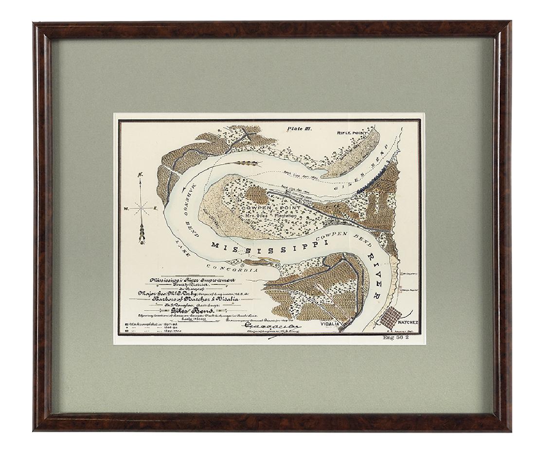 Five Lithograph Maps of the Lower Mississippi (1 of 5)