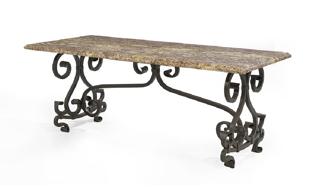Iron and Marble Conservatory Table (1 of 2)