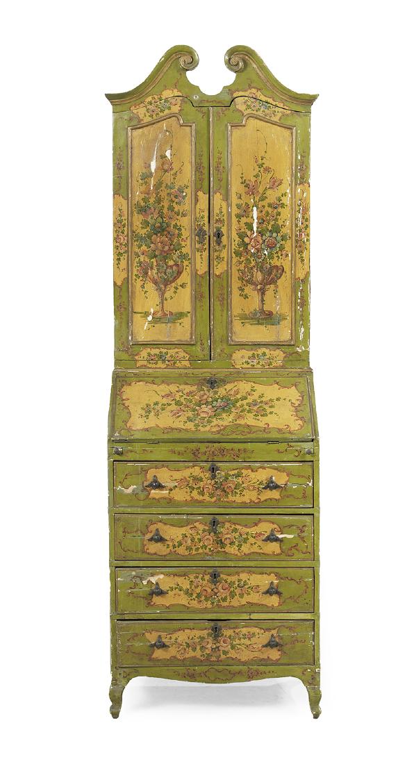 Italian Polychrome Secretary (1 of 3)