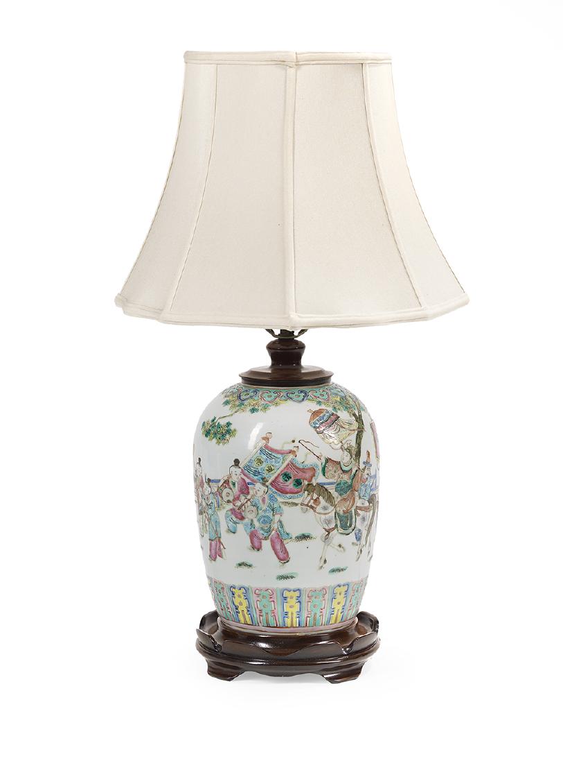 Chinese Famille Rose Vase/Table Lamp (1 of 1)