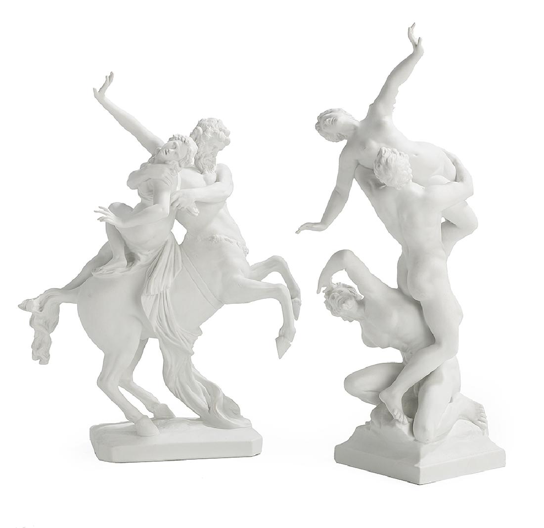 Pair of Capodimonte Biscuit Figures (1 of 1)
