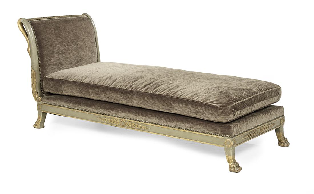 Directoire-Style Polychrome Recamier (1 of 2)