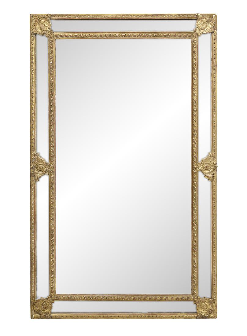 French Belle Epoque Giltwood Cushion Mirror (1 of 1)