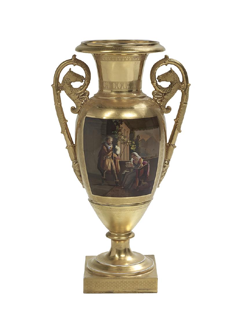 Unusual Paris Porcelain Neoclassical Urn (1 of 3)