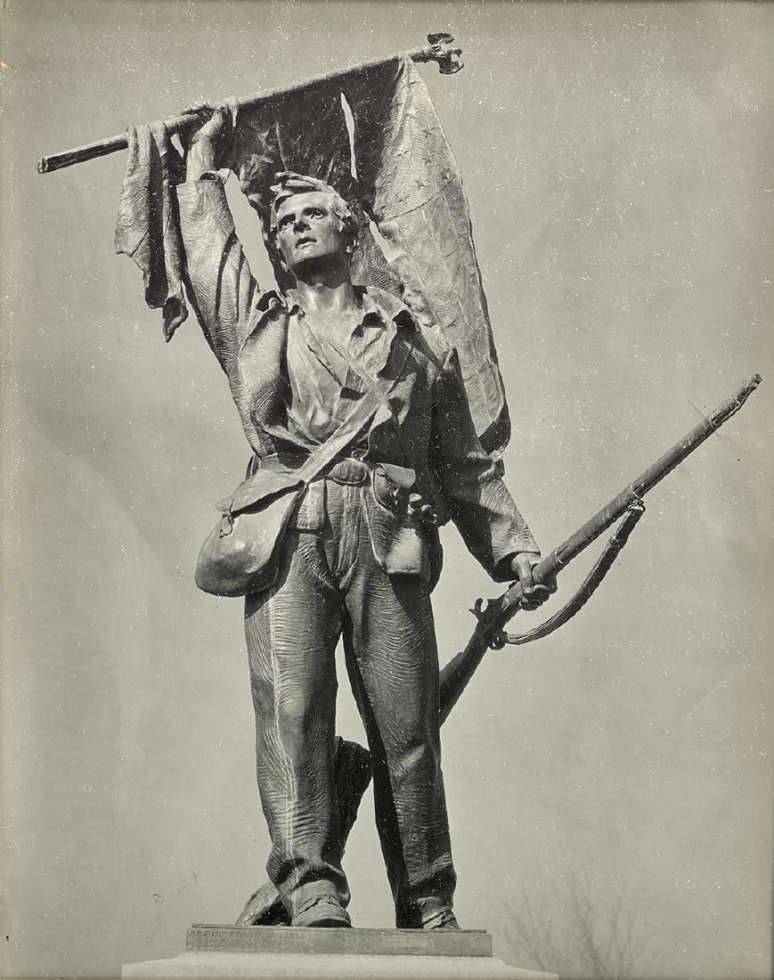 Walker Evans, (American, 1903-1975): Walker Evans (American, 1903-1975) "Battlefield Monument, Vicksburg, Mississippi" gelatin silver print Matted, glazed and framed. 10" x 8", framed 20-1/4" x 16-1/4"
