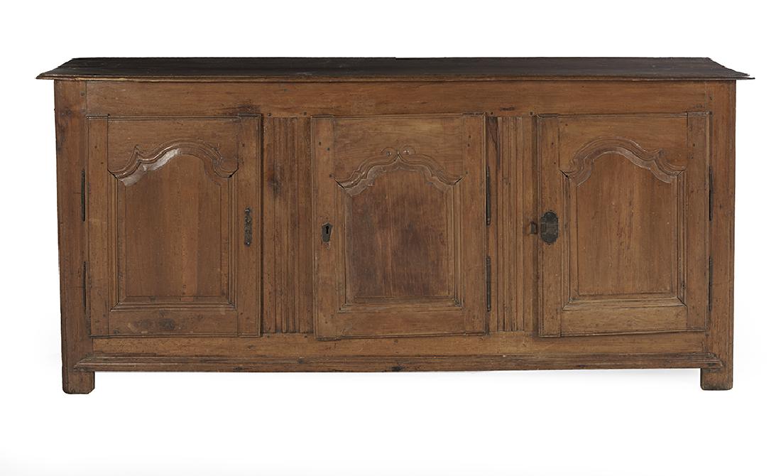 French Provincial Oak and Fruitwood Buffet (1 of 1)