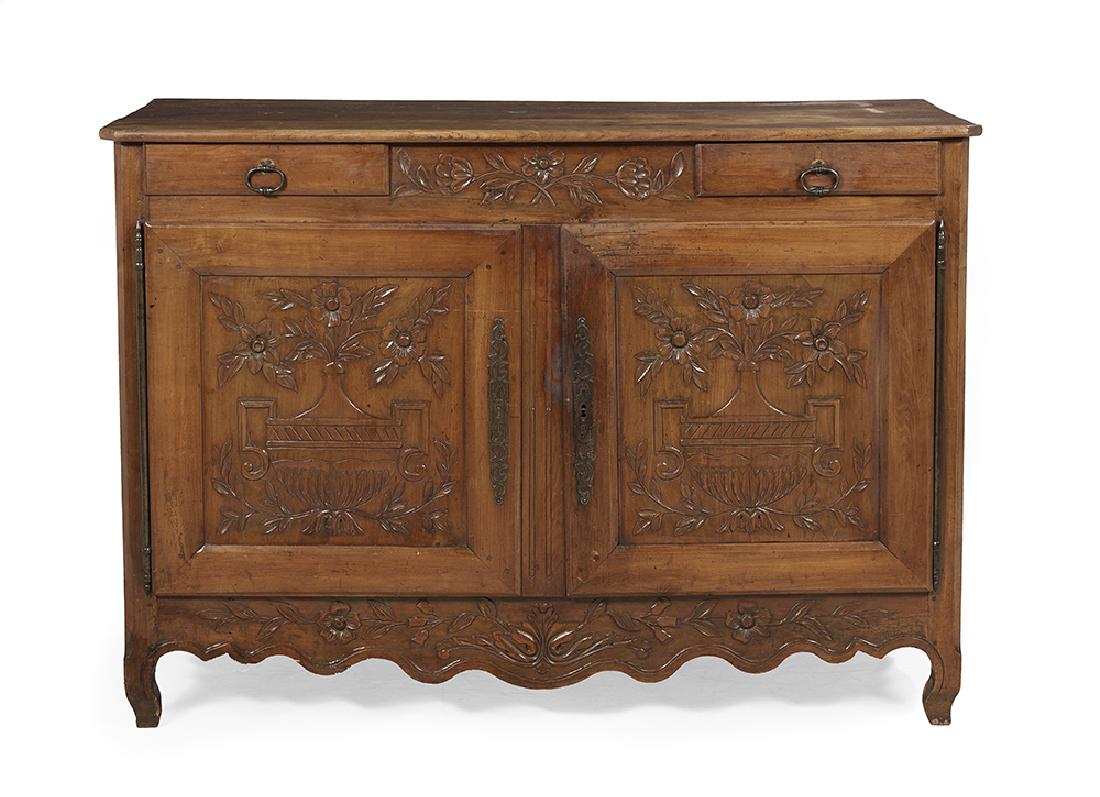 French Provincial Fruitwood Buffet (1 of 3)