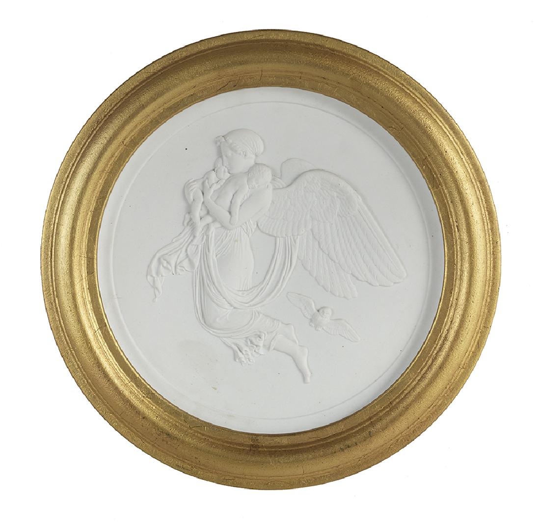 Pair of Biscuit Porcelain Plaques (1 of 3)