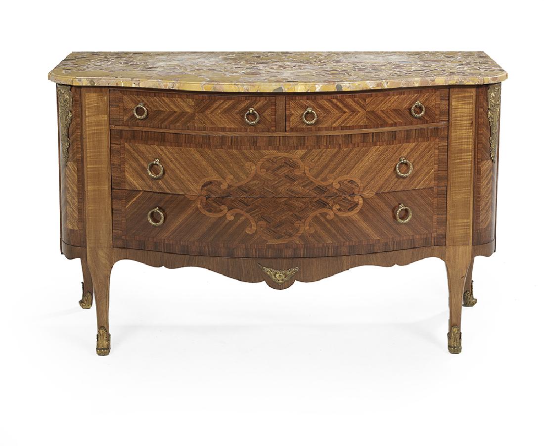 Louis XV/XVI-Style Marble-Top Commode (1 of 2)