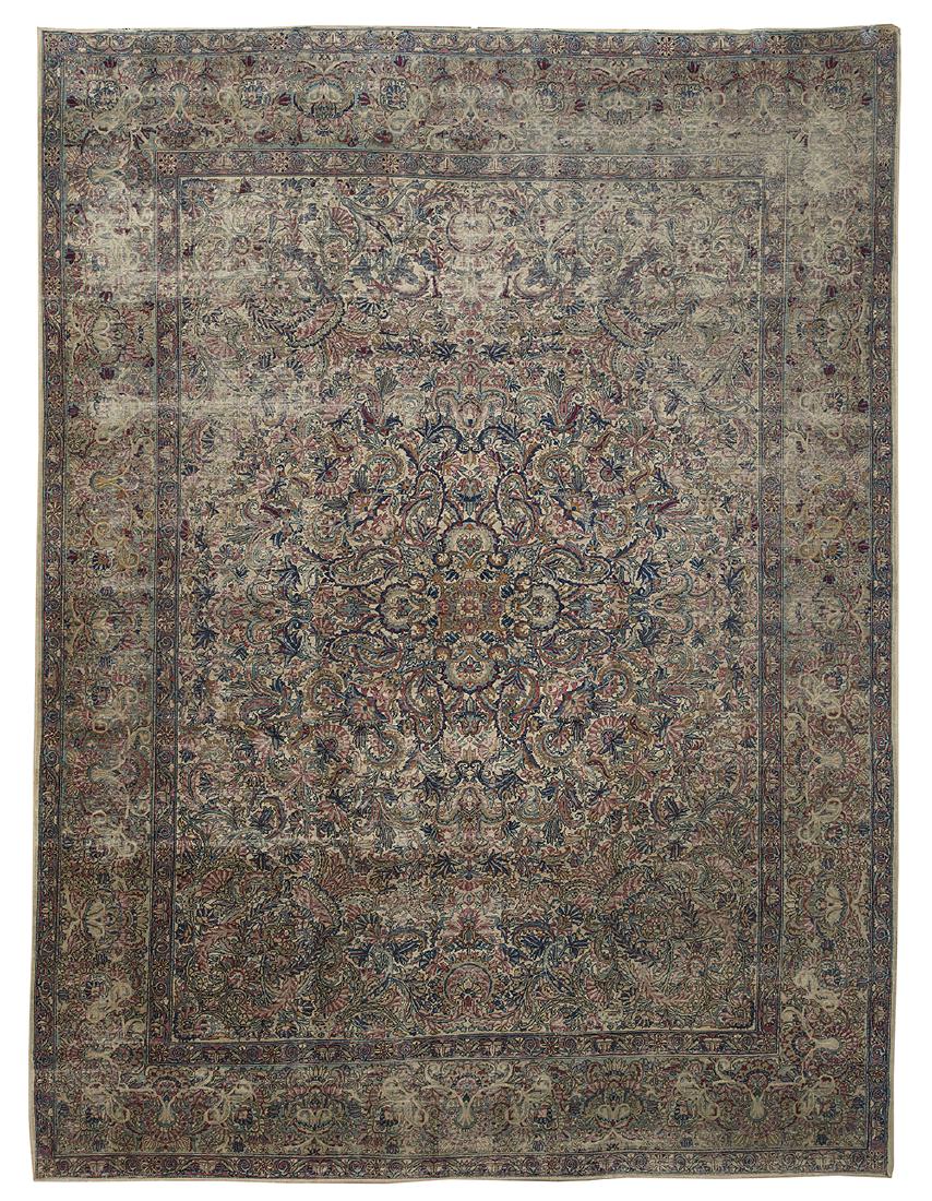 Antique Lavar Kerman Carpet (1 of 1)