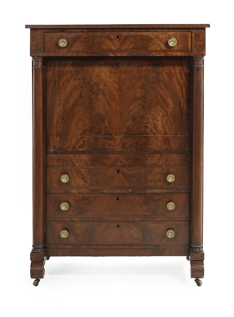 American Late Classical Secretary Abattant (1 of 3)