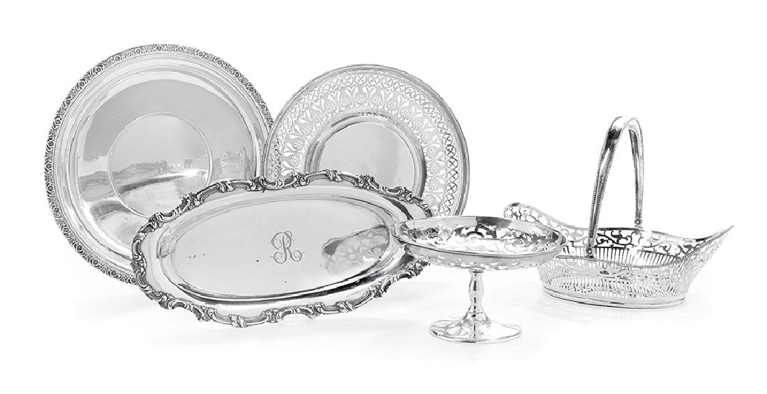 Five Pieces of American Sterling Silver Tableware (1 of 1)