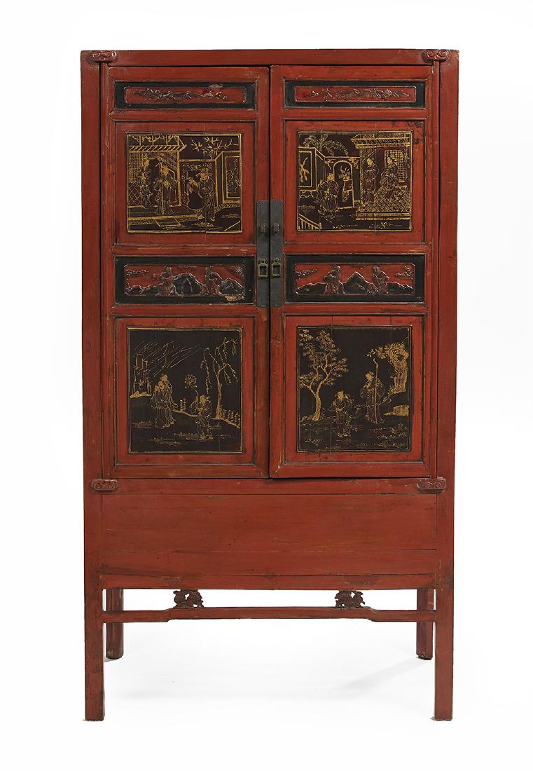 Chinese-Style Hardwood Cabinet (1 of 3)