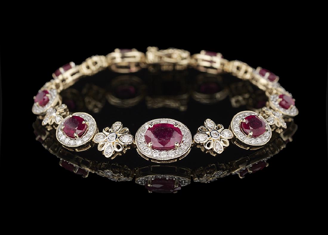 Ruby and Diamond Bracelet (1 of 2)