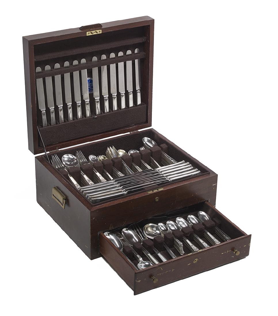 Large Cased Set of Tiffany & Co. "San Lorenzo" Sterling (1 of 2)