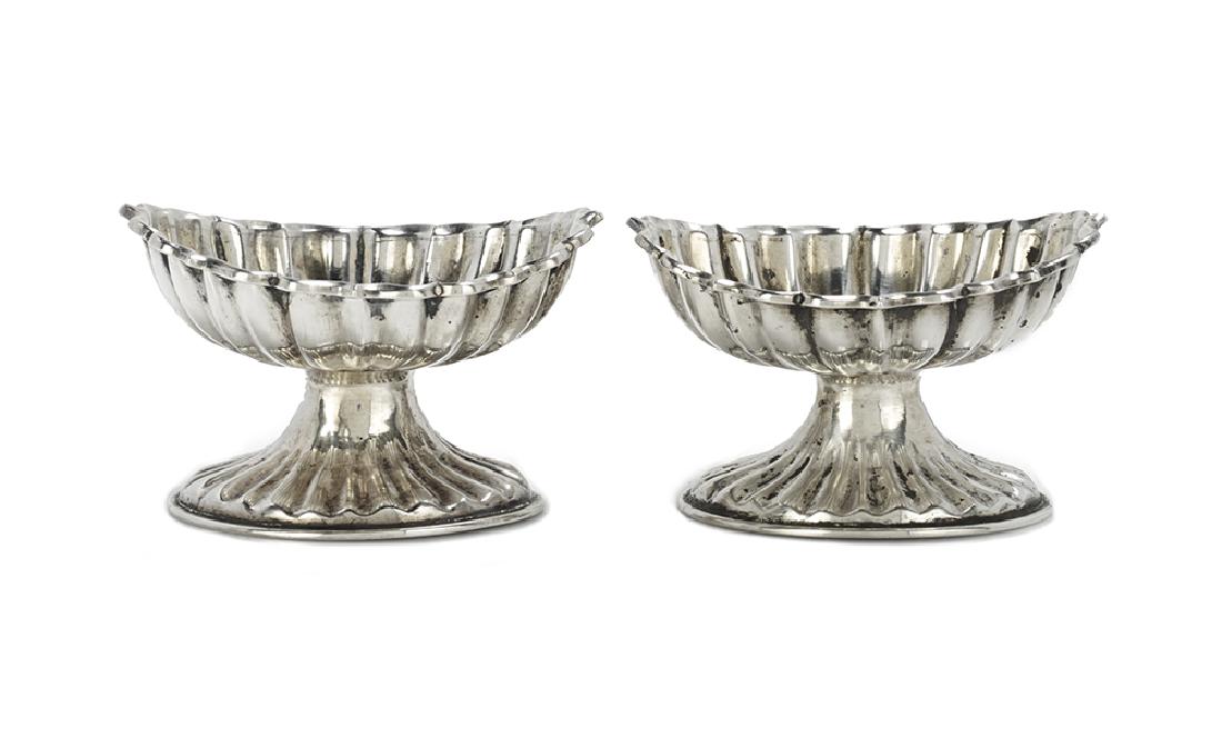 Pair of Continental Silver Salt Cellars (1 of 2)
