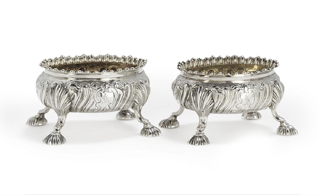 Pair of Early George III Sterling Silver Salt Cellars (1 of 2)