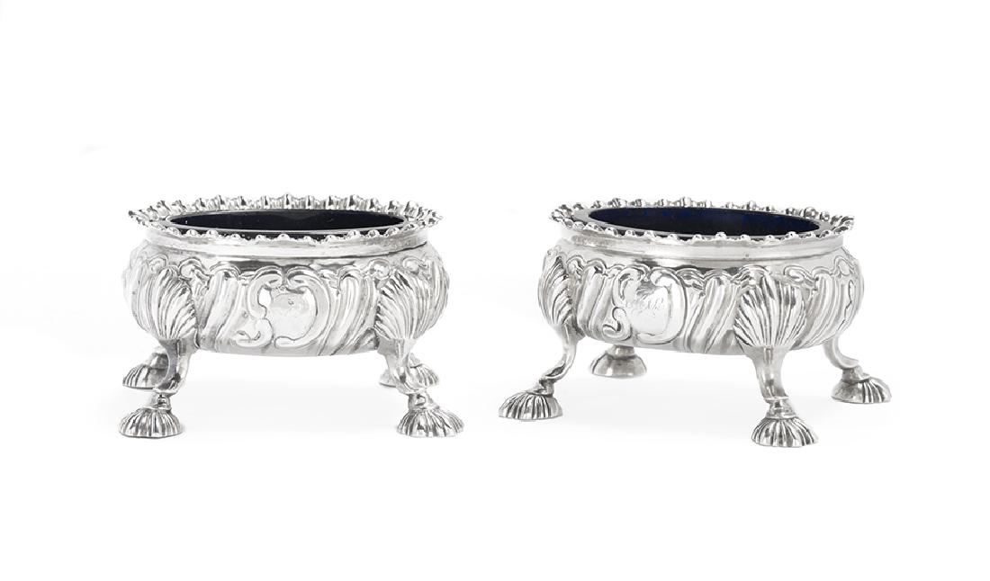 Pair of Early George III Sterling Silver Salt Cellars (1 of 2)