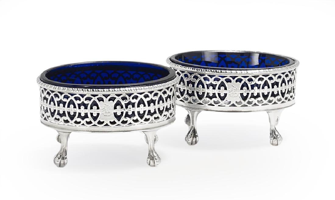 Pair of George III Sterling Silver Salt Cellars (1 of 2)