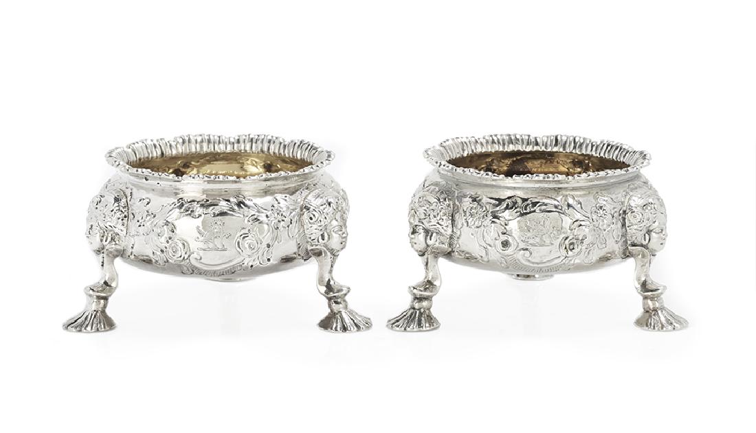 Pair of George III Sterling Silver Salt Cellars (1 of 3)