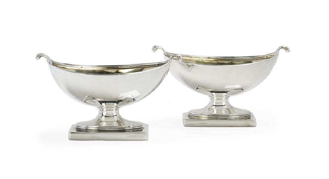 Pair of Hester Bateman Sterling Silver Salt Cellars (1 of 2)