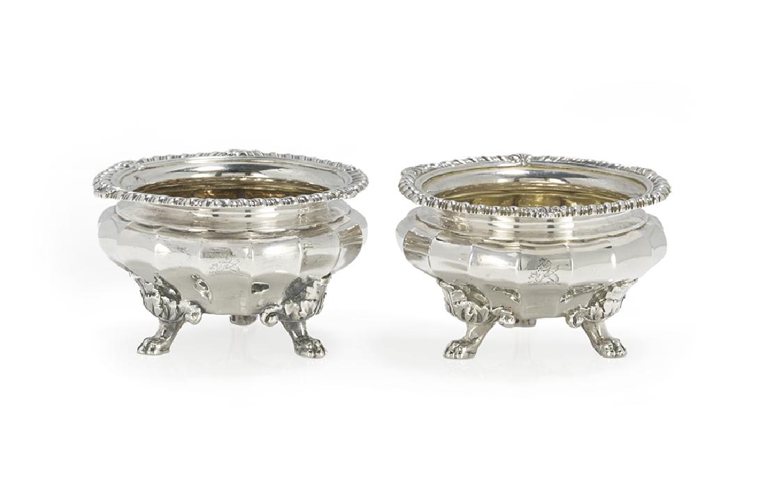 Pair of Regency Paul Storr Sterling Silver Salt Cellars (1 of 3)