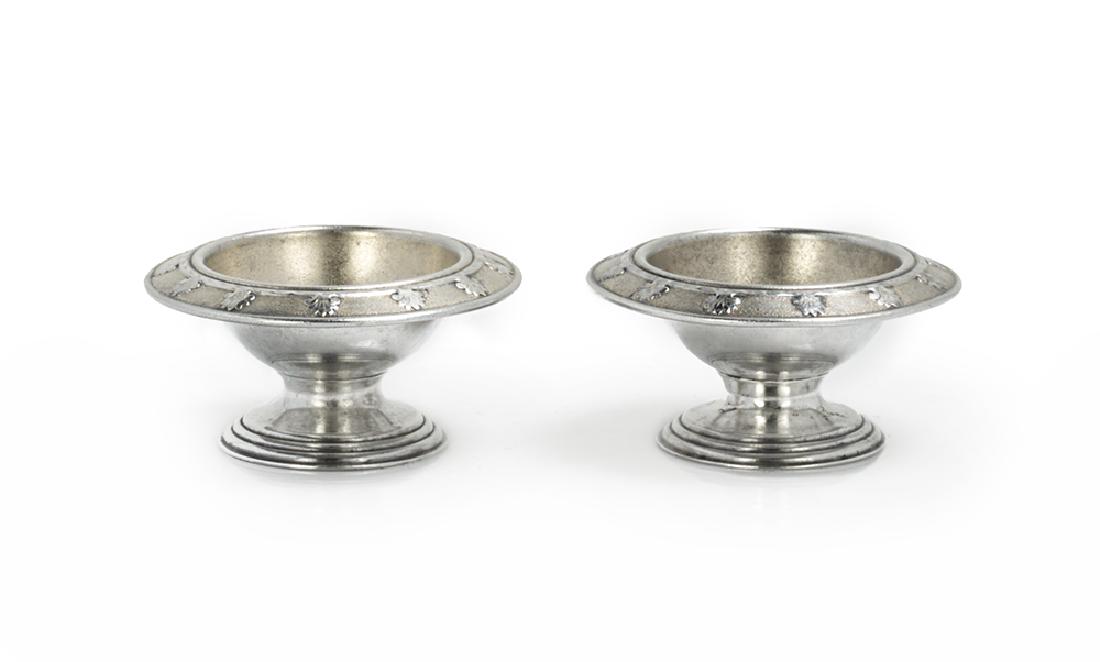 Pair of Gorham Sterling Silver Parcel-Gilt Salt Cellars (1 of 1)