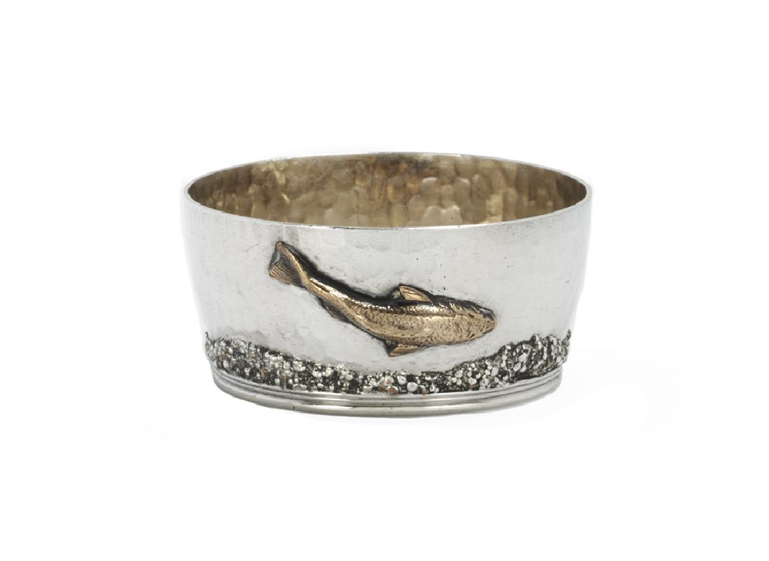 Gorham Aesthetic Sterling Silver and Copper Salt Cellar (1 of 2)