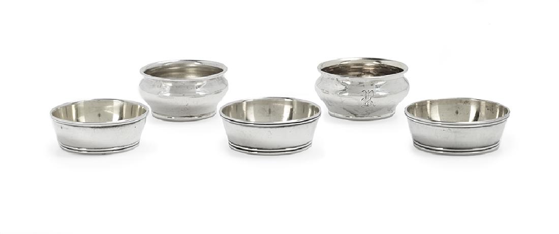 Five Gorham Sterling Silver Salt Cellars (1 of 1)