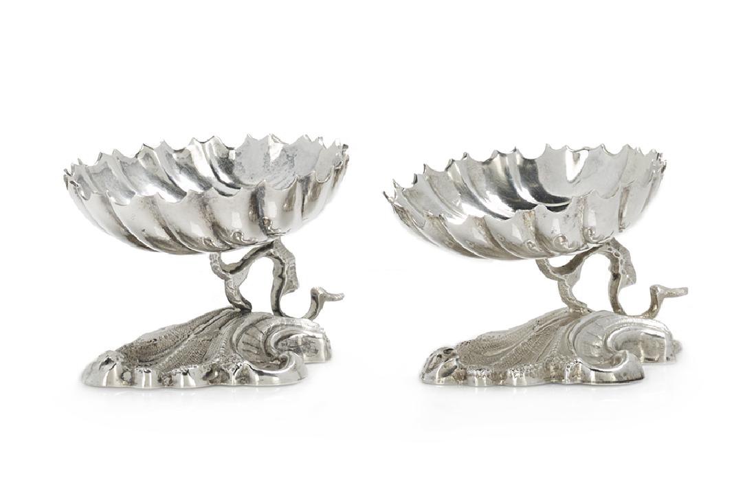 Pair of Philadelphia Coin Silver Salt Cellars (1 of 2)