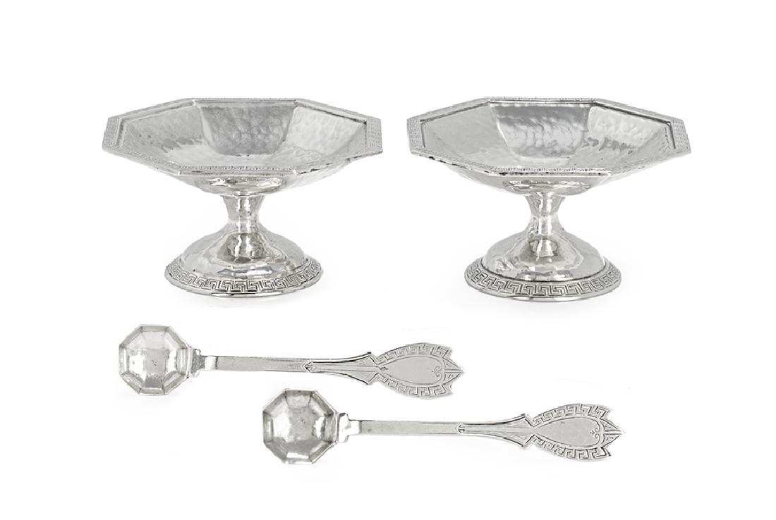 Pair of American Arts & Crafts Sterling Silver Salt (1 of 2)