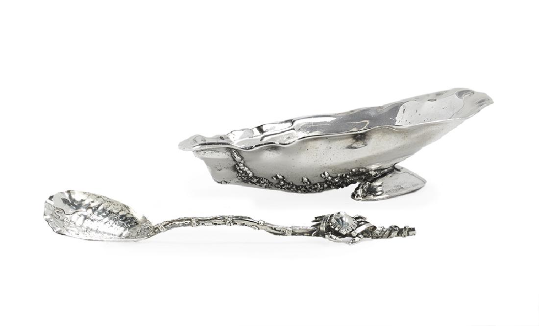 Narragansett-Style Salt Cellar and Spoon (1 of 2)