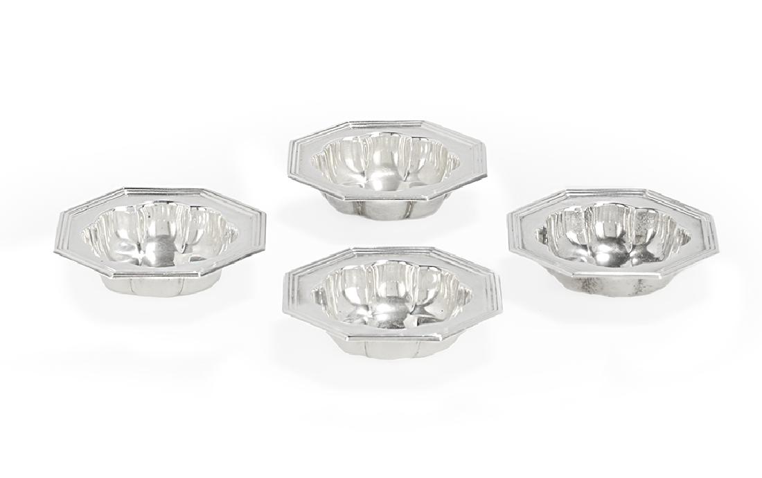 Set of Four American Sterling Silver Salt Cellars (1 of 2)