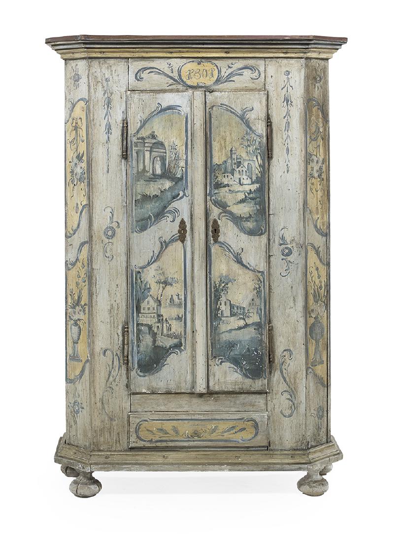 Continental Polychrome Armoire (1 of 4)