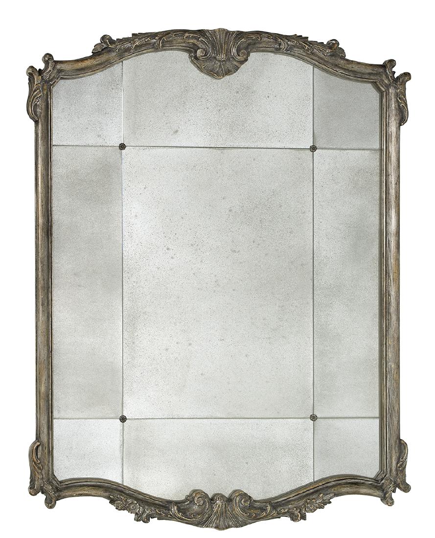 Louis XV-Style Silver Gilt Overmantel Mirror (1 of 1)