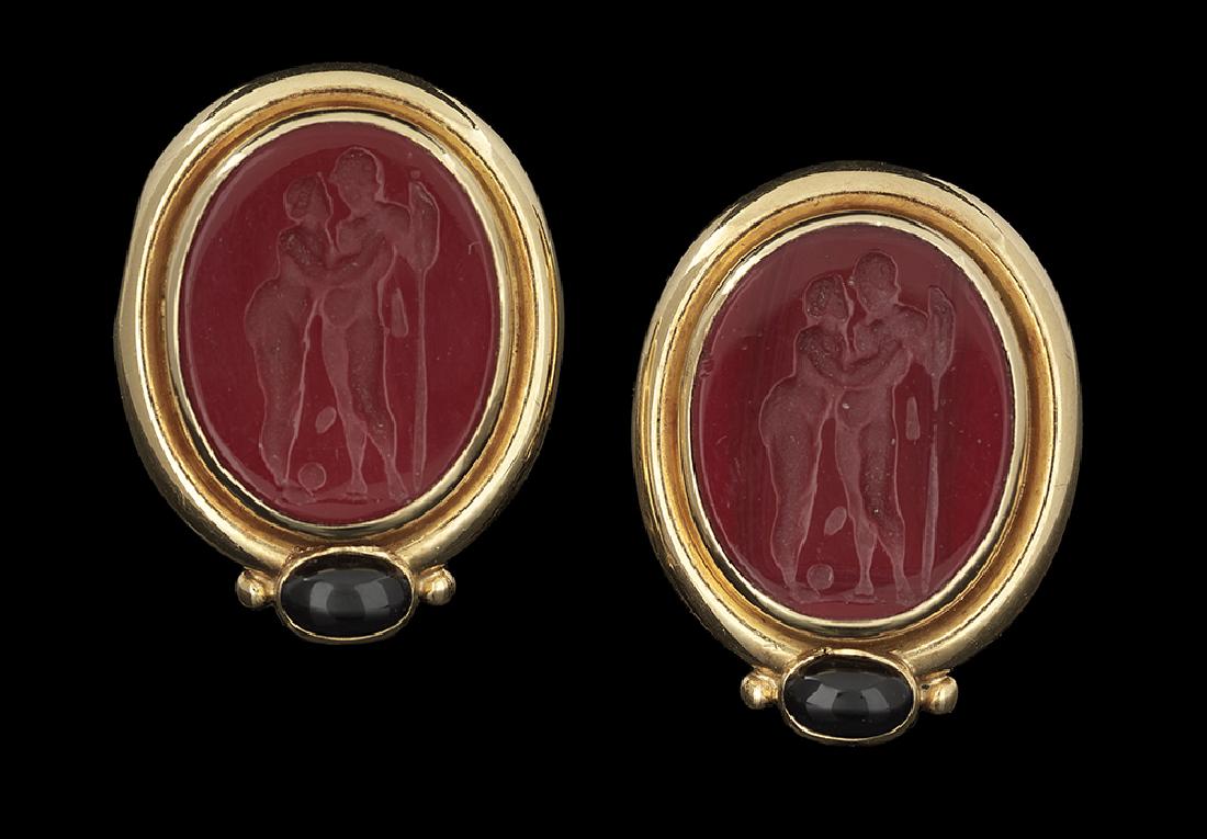 Elizabeth Locke Venetian Glass Earrings (1 of 1)