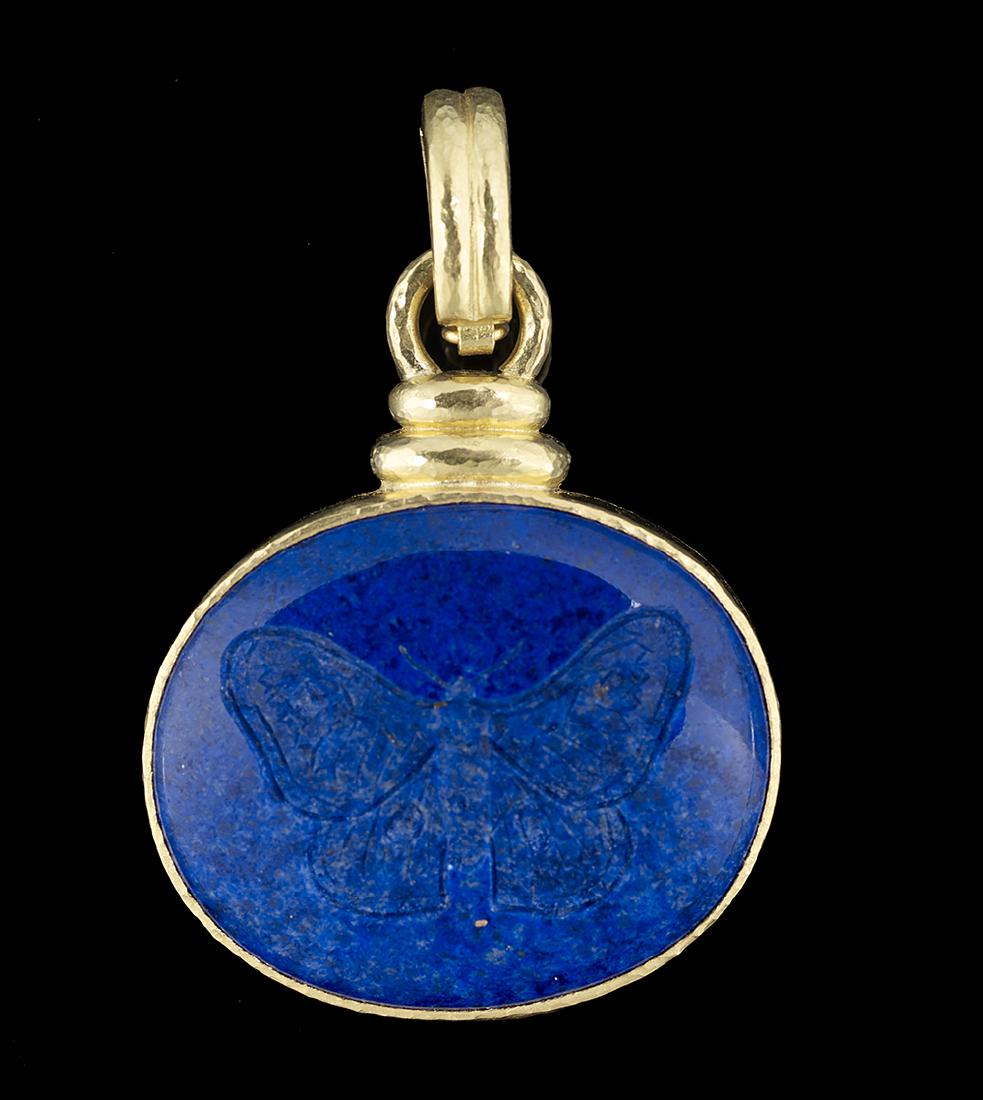 Elizabeth Locke Lapis Lazuli Pendant (1 of 1)