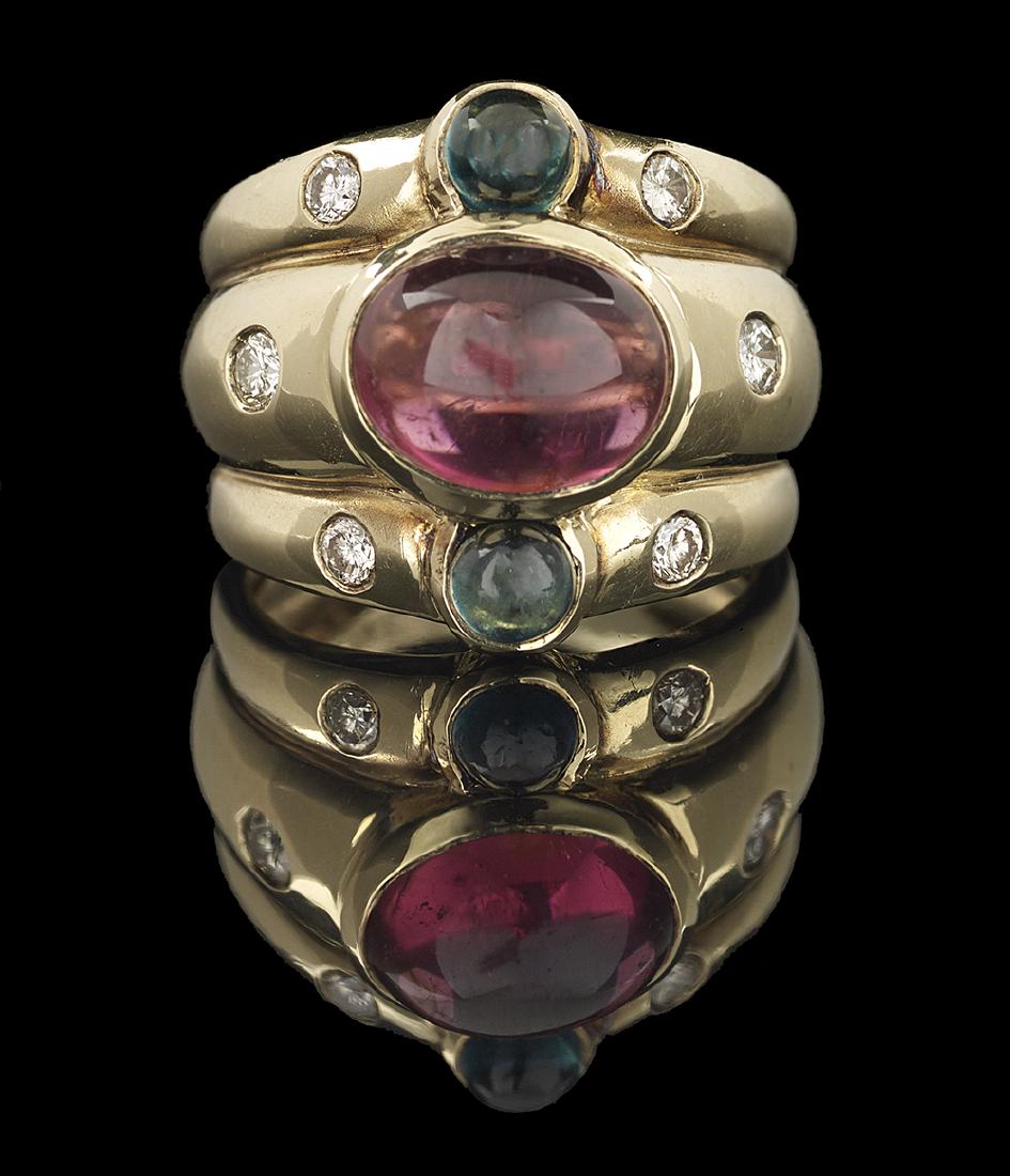Tourmaline and Diamond Ring (1 of 1)
