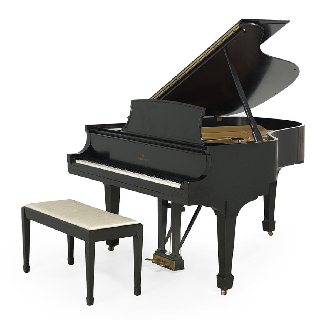 Steinway & Sons Ebonized Baby Grand Piano (1 of 3)