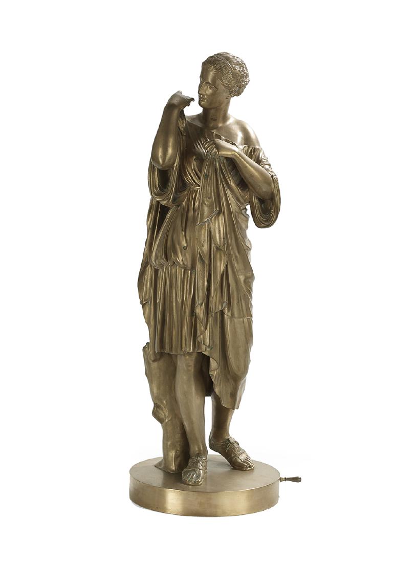 Italian Brass Sculpture of a Roman Woman (1 of 1)