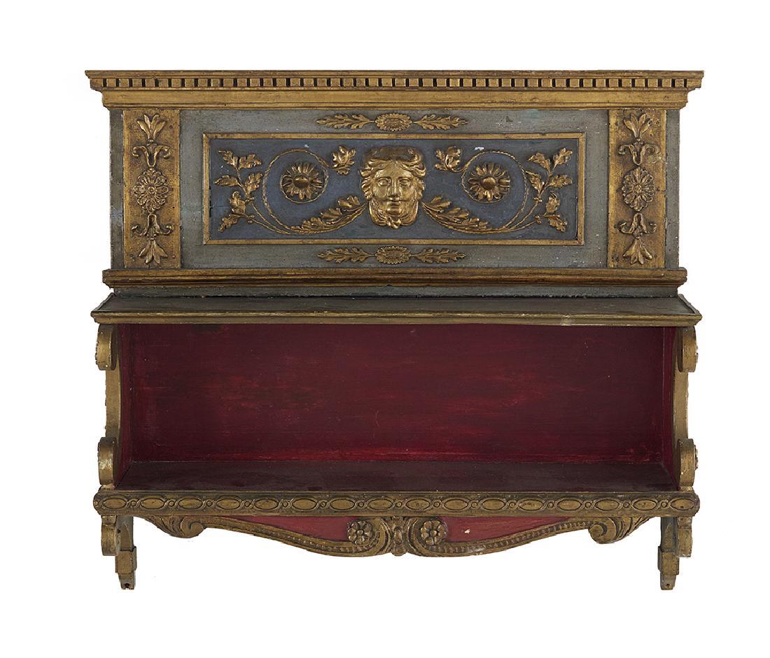 Directoire-Style Painted and Parcel-Gilt Shelf (1 of 1)