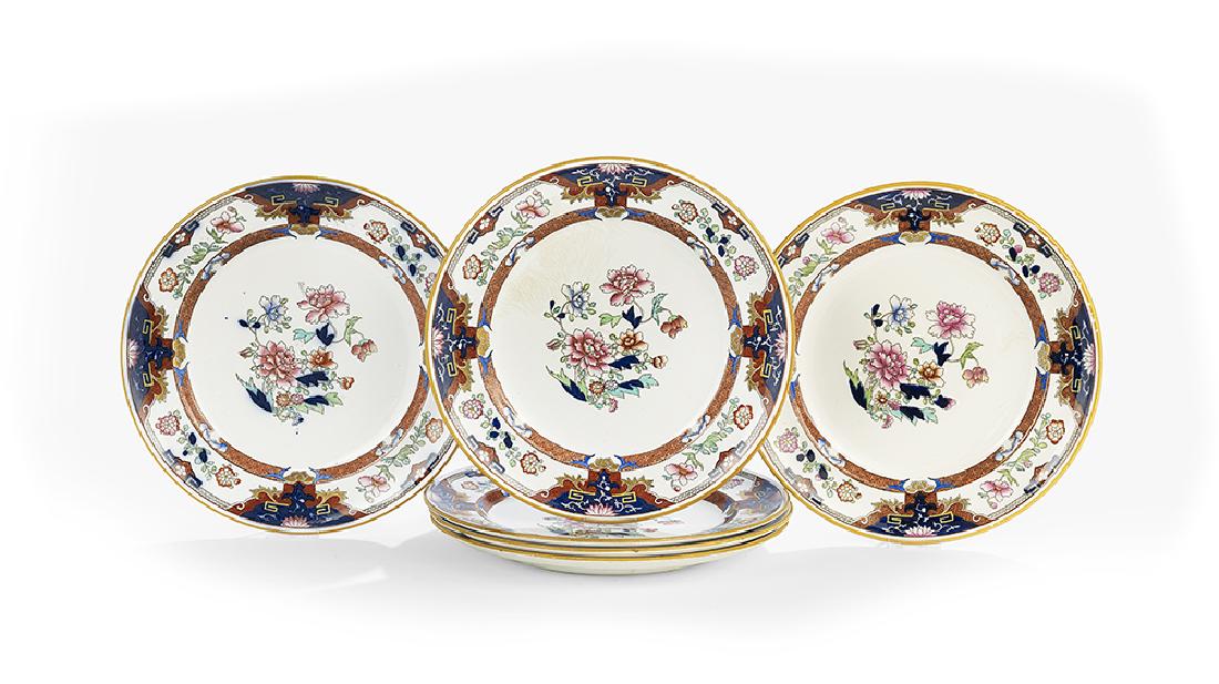Group of Six Minton "Shah Japan" Plates (1 of 1)
