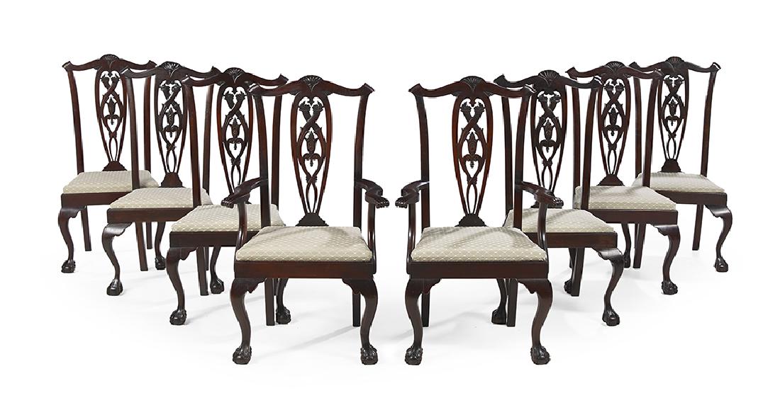 Eight George III-Style Mahogany Dining Chairs (1 of 3)