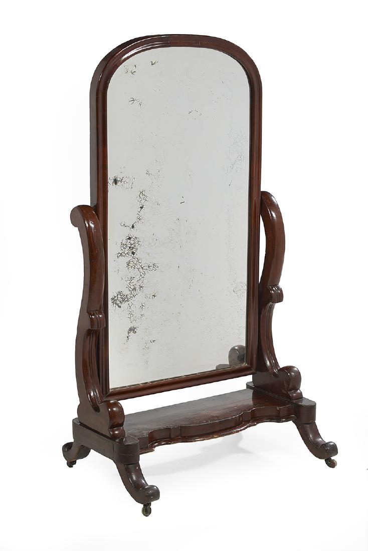 Victorian Mahogany Cheval Mirror (1 of 1)