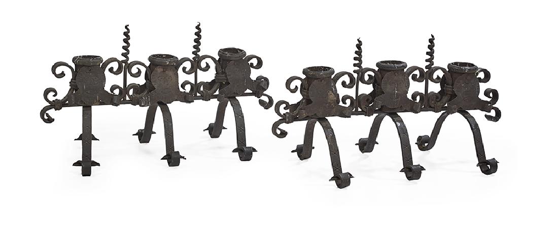Pair of Wrought Metal Candelabra (1 of 1)