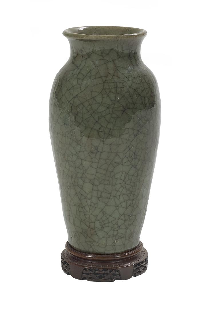 Two Chinese Vases with Hardwood Stands (1 of 4)